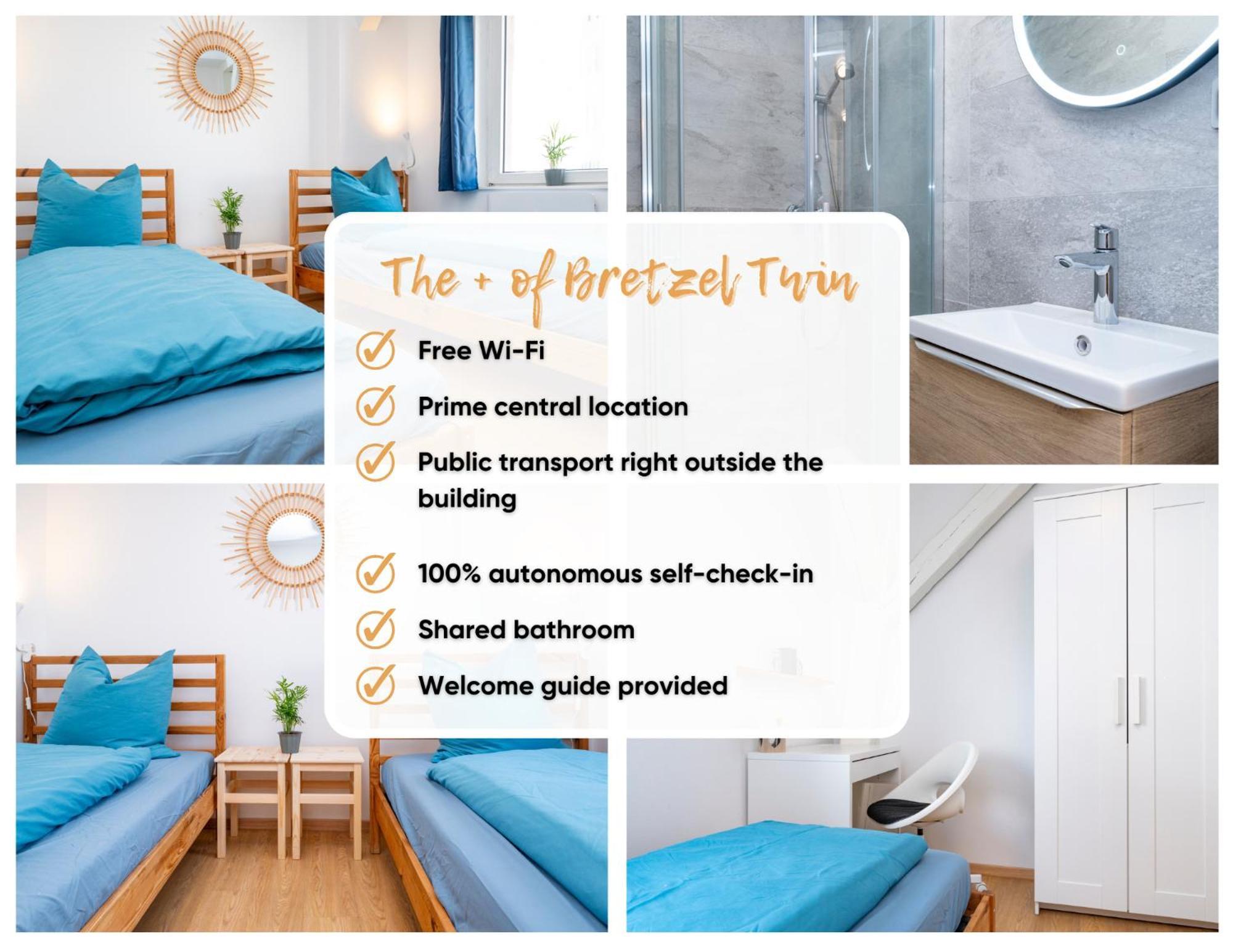 Couette-café Bretzel Twin Petite Venise Vieille Center Wi-fi Colmar